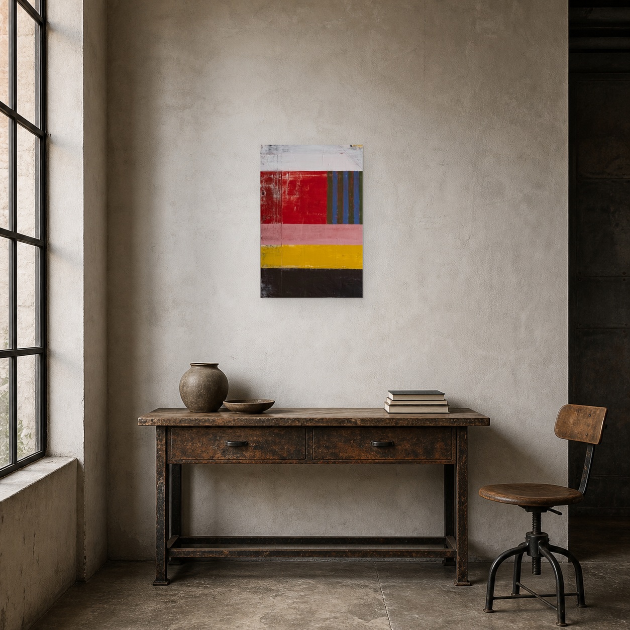 Untitled #1 shown in a quiet placement mockup on a white gallery wall.